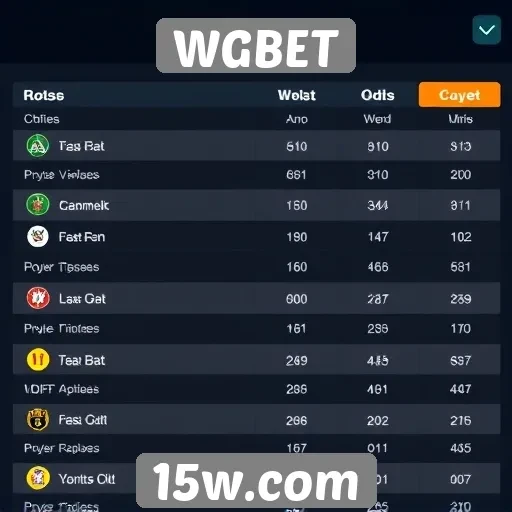 Comparativo de odds no WGBET em relação a concorrentes